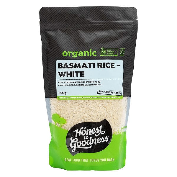 Honest to Goodness Organic White Basmati Rice 650g