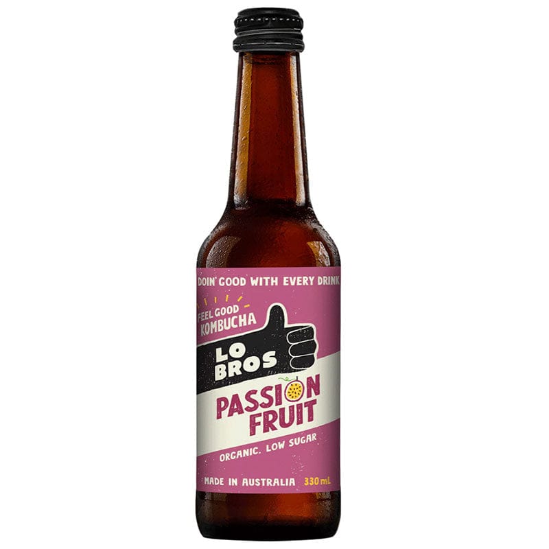 Lo Bros Passionfruit Kombucha 330ml