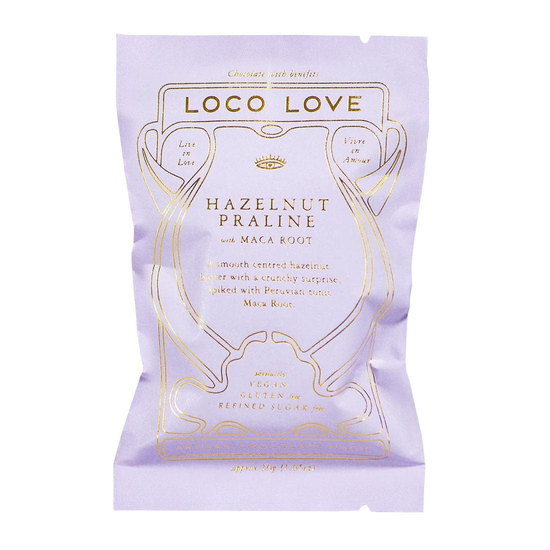 Loco Love Hazelnut Praline Chocolate Single