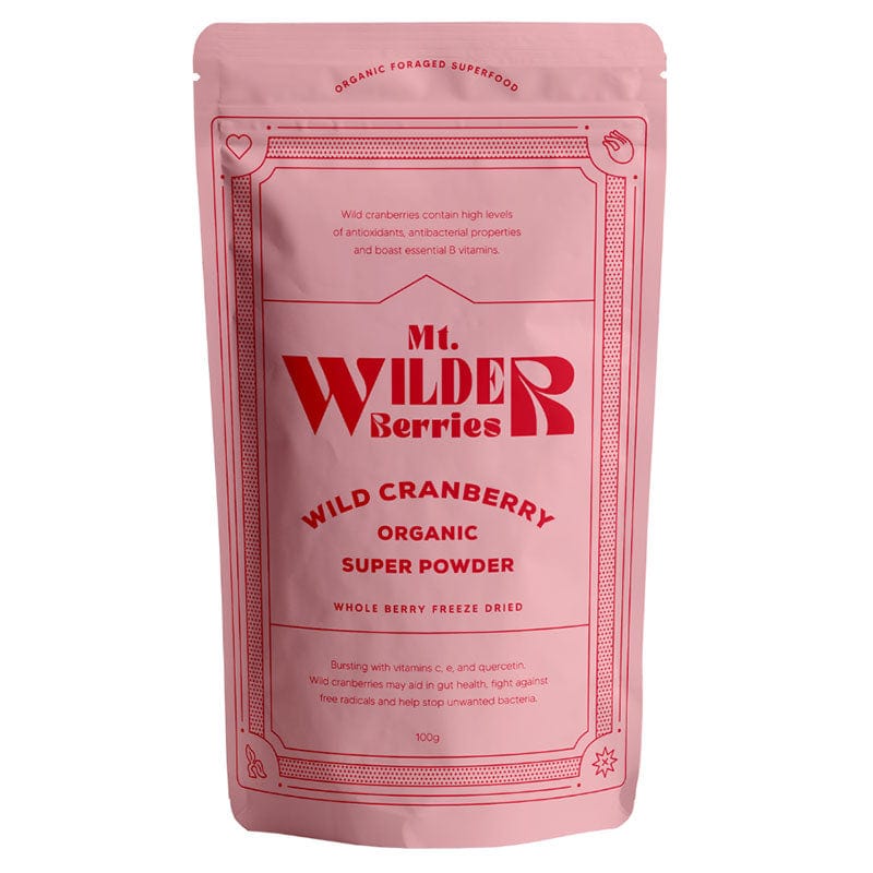 Mt Wilder Berries Organic Wild Cranberry Powder 100g
