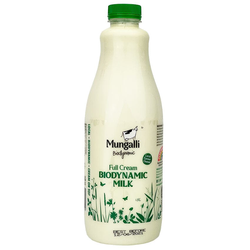 Mungalli Creek Full Cream Cows Milk Unhomogenised 1.5ltr