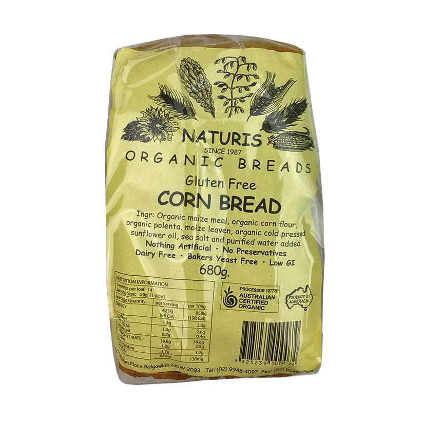 Naturis  Gluten Free Corn Loaf (Sliced) - Fresh 680g