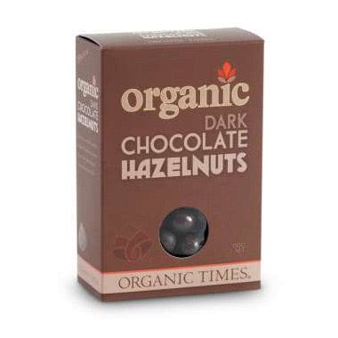 Organic Times Dark Chocolate Coated Hazelnuts 150g