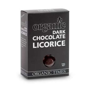 Organic Times Dark Chocolate Coated Licorice 150g
