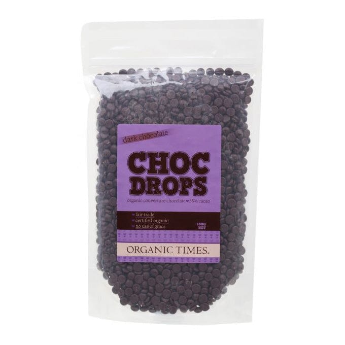 Organic Times Dark Chocolate Drops Chips 200g