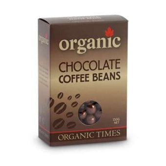 Organic Times Milk Chocolate Coated Coffee Beans 150g