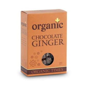 Organic Times Milk Chocolate Coated Ginger 150g