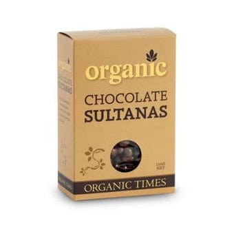 Organic Times Milk Chocolate Coated Sultanas 150g