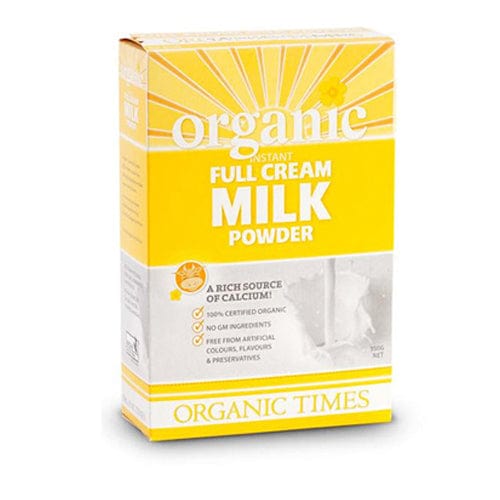 Organic Times Organic Full Cream Milk Powder 350g