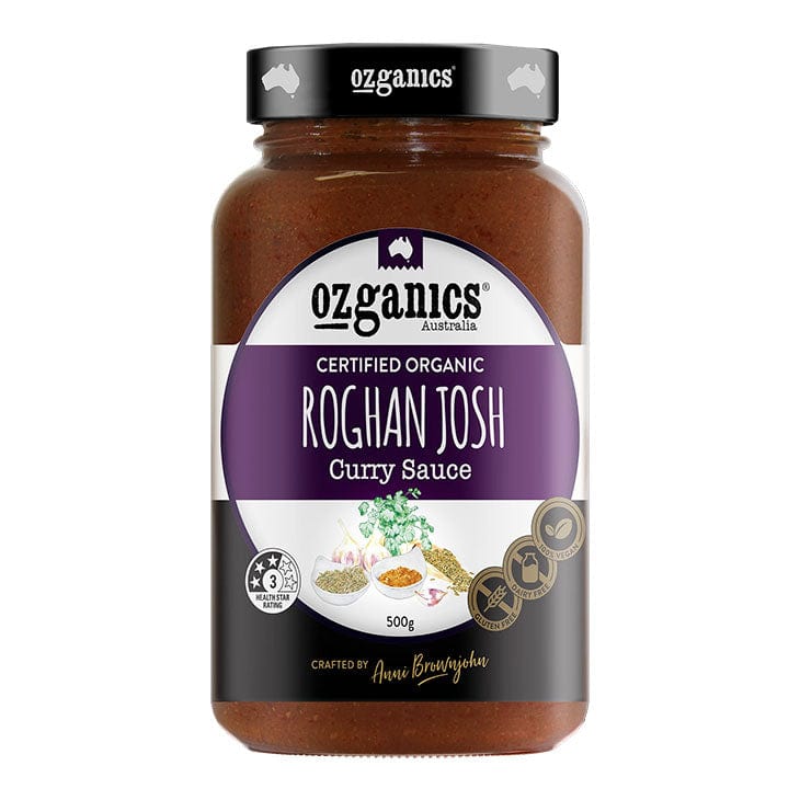 OzGanics Curry Sauce Rogan Josh (Med) 500g