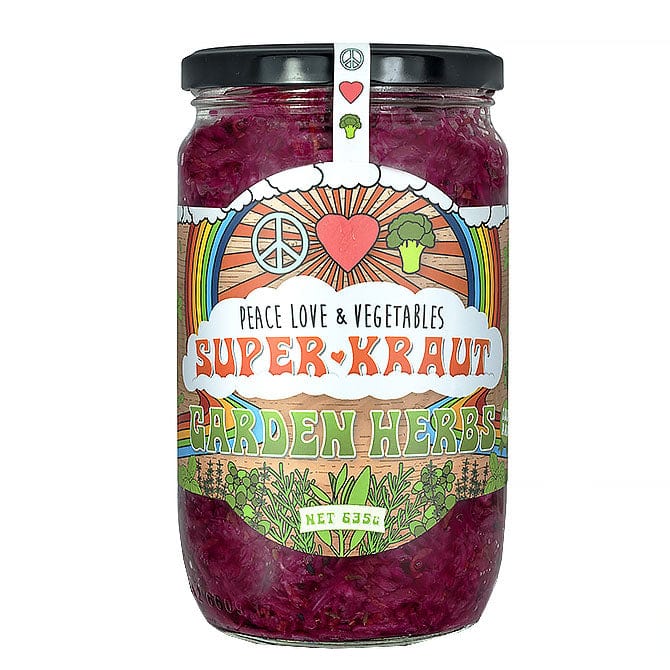 Peace Love and Vegetables Beetroot and Herbs SuperKraut 620g