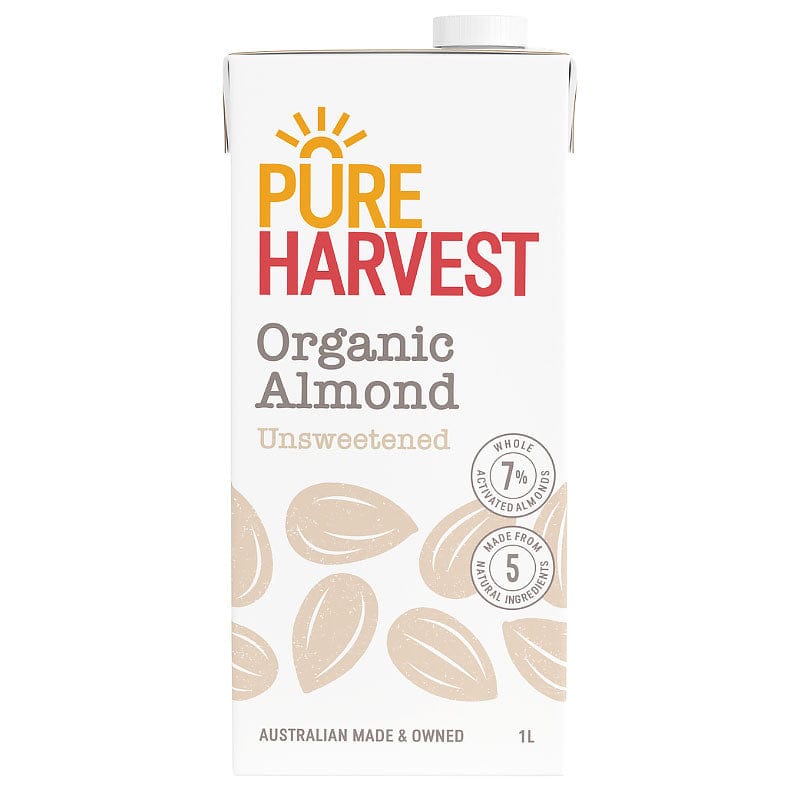Pure Harvest Activated Almond Milk - Unsweetened  1L