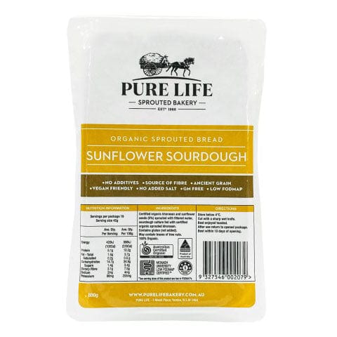 Pure Life Sprouted Bread Sunflower Sourdough 800g