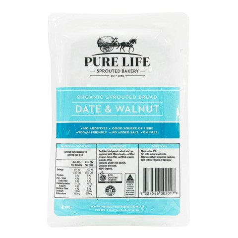 Pure Life Sprouted Essene Supreme with Dates and Walnuts 1.1kg