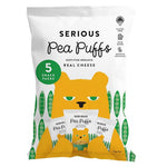 Serious  Pea Puffs Real Cheese Snack Pack 5 x 15g