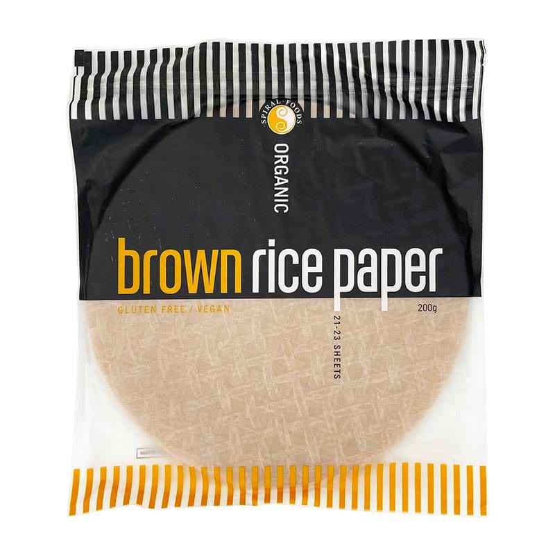 Spiral Foods Organic Rice Paper Brown 200g