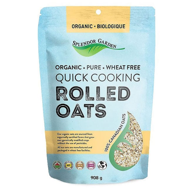 Splendor Garden Rolled Oats Quick Cooking Organic Wheat Free 908g