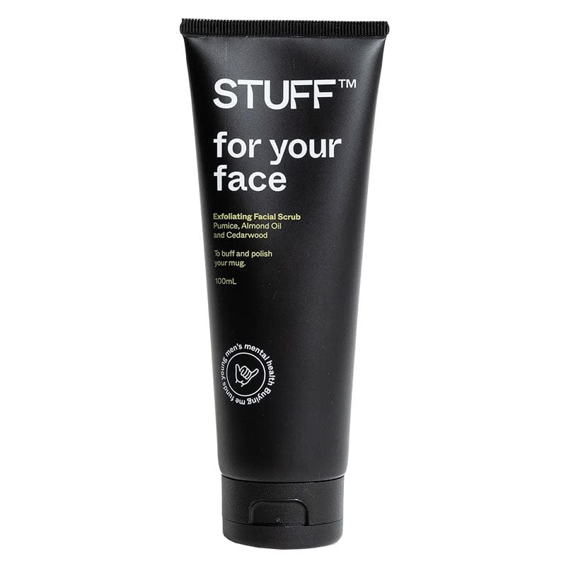 STUFF Exfoliating Face Scrub - Pumice, Almond Oil and Cedarwood 100ml