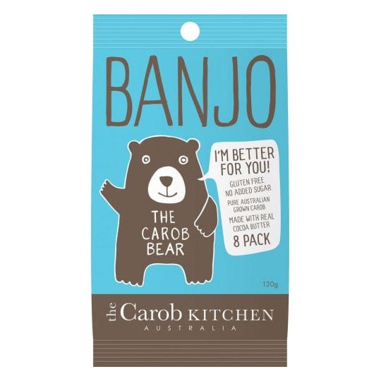 The Carob Kitchen Banjo The Carob Bear - 8 pack 120g