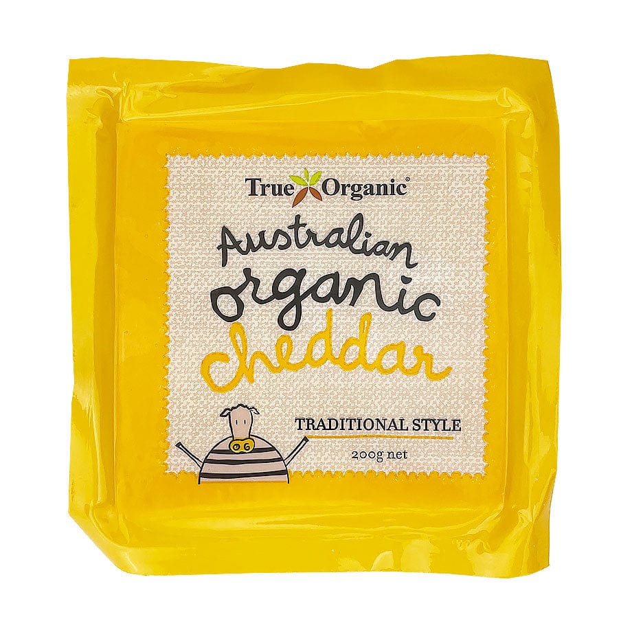 True Organic Organic Cheddar Cheese 200g
