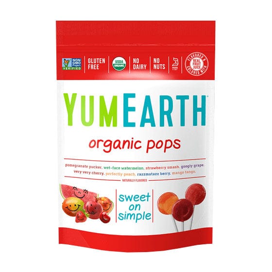 Yum Earth Organic Lollipop Bag Assorted Fruit 85g