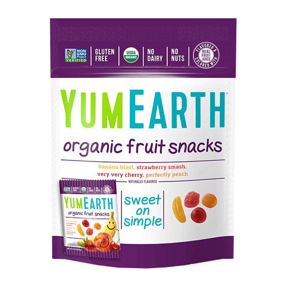 Yum Earth Organic Vegan Fruit Snack Packs 5x20g